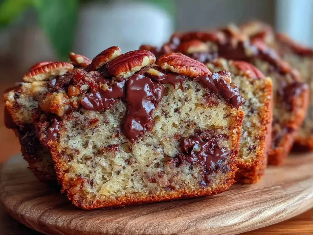 banana bread chocolat noir noix de pécan - featured image