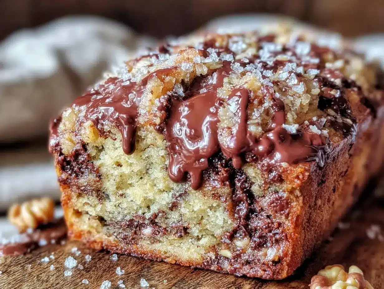 banana bread triple chocolat preparation steps
