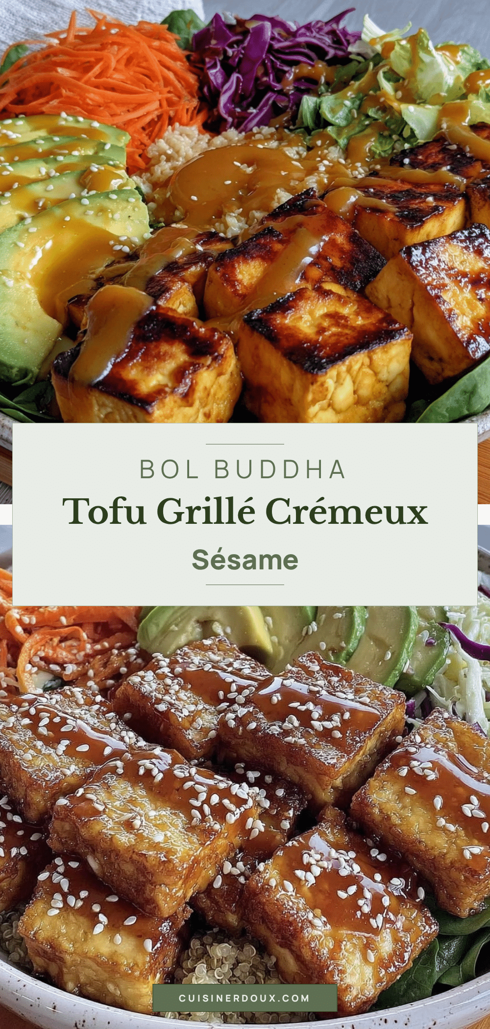 bol de Buddha au tofu grillé recipe