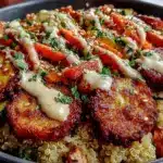 bowl quinoa légumes rôtis sauce tahini citron - featured image