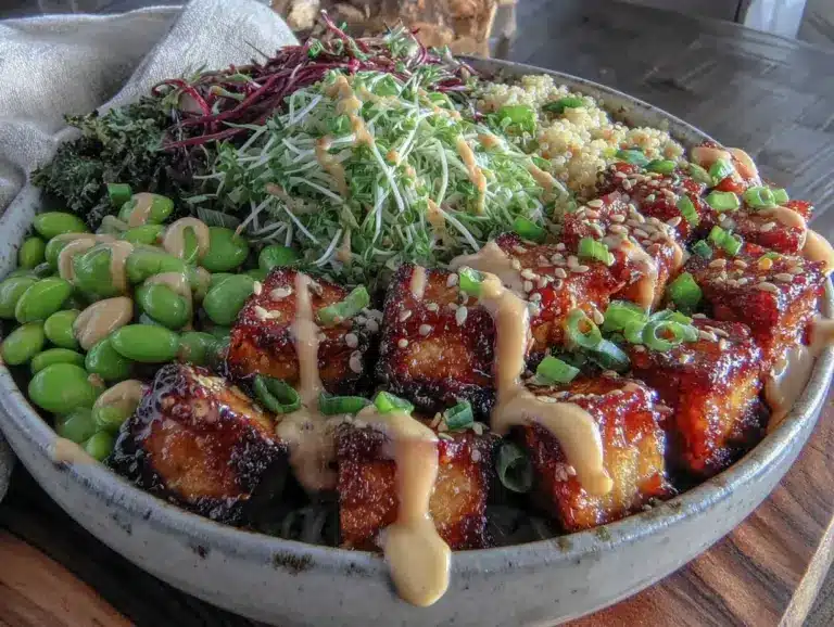 bowl tofu croustillant miso tahini - featured image