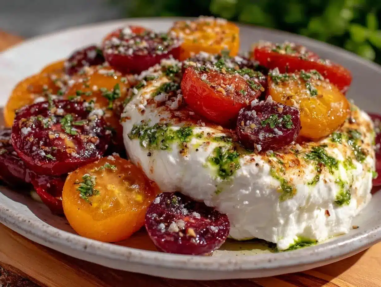 burrata avec tomates anciennes preparation steps
