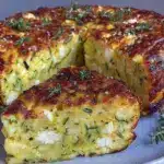 cake salé courgette feta - featured image