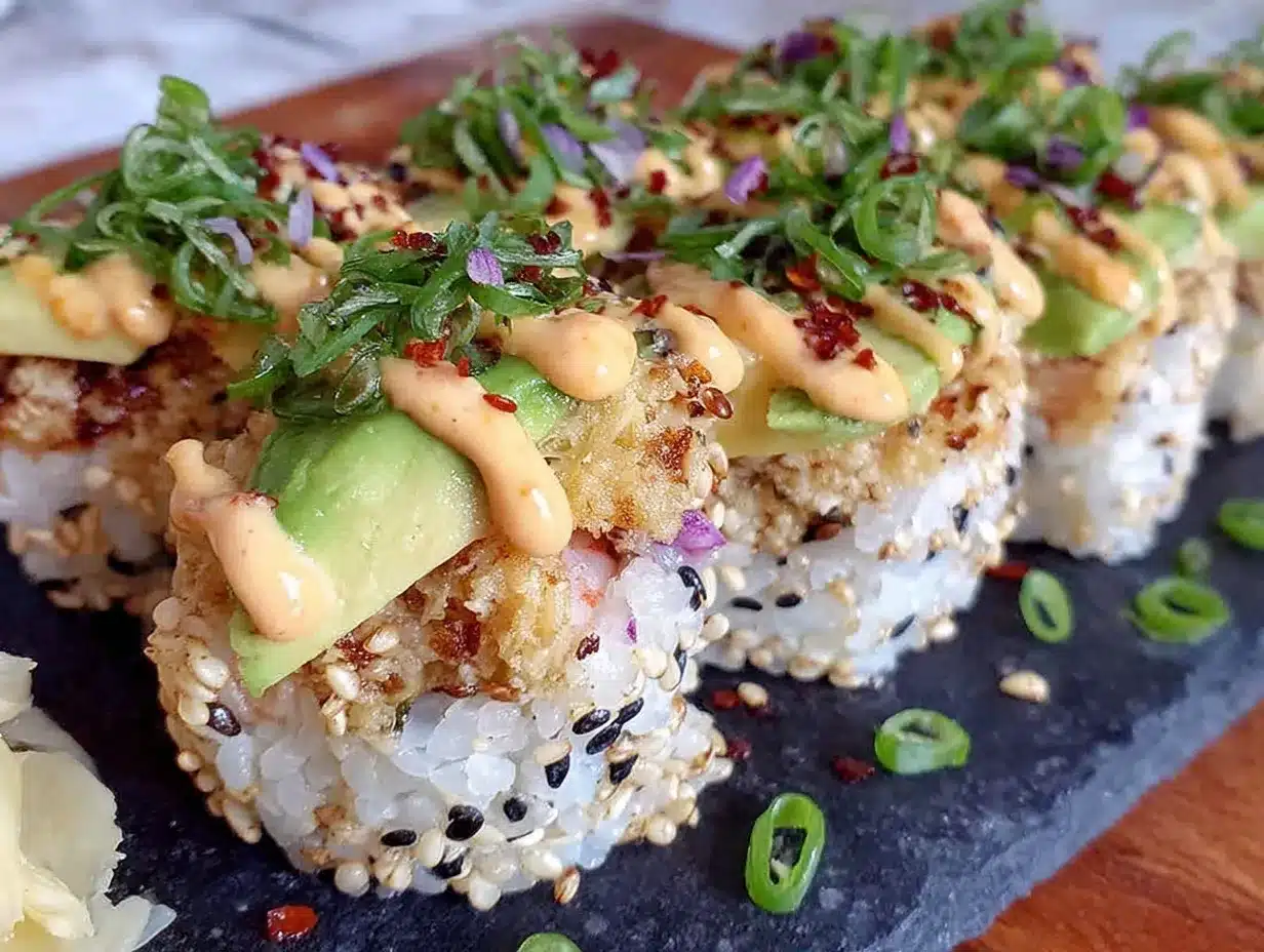 California rolls maison aux crevettes et avocat preparation steps