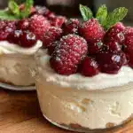 cheesecake glacé aux fruits rouges sans cuisson - featured image