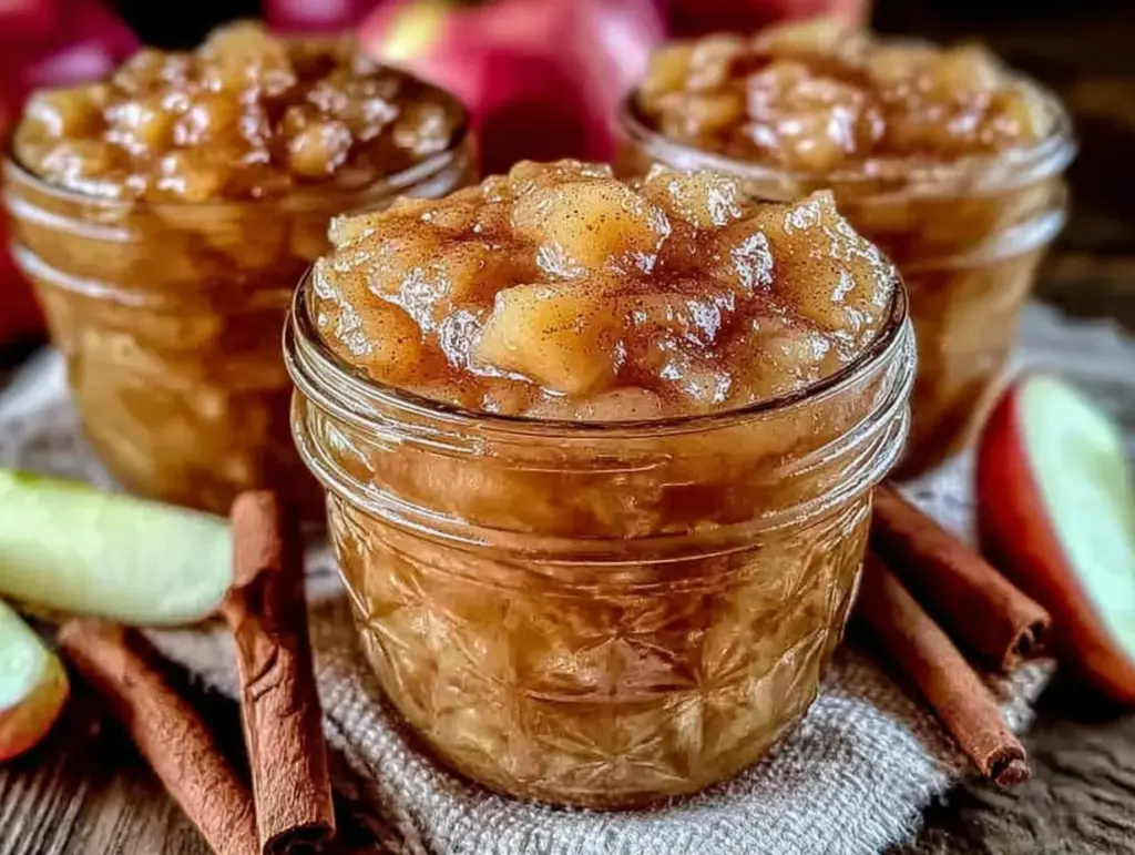 compote de pommes cannelle maison sans sucre - featured image
