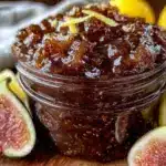 confiture de figues fraîches au citron et gingembre - featured image