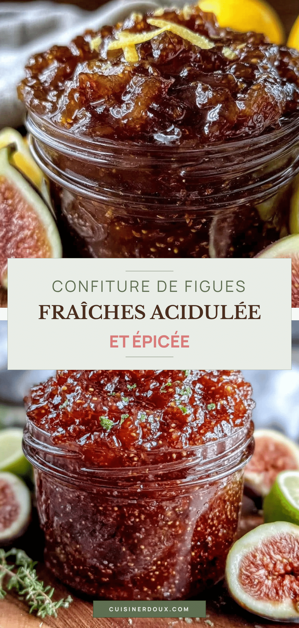 confiture de figues fraîches au citron et gingembre recipe