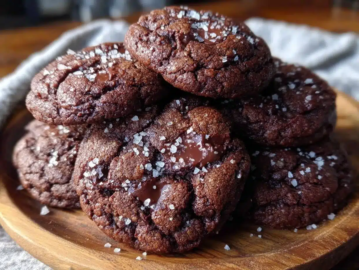 cookies chocolat beurre noisette fleur de sel preparation steps