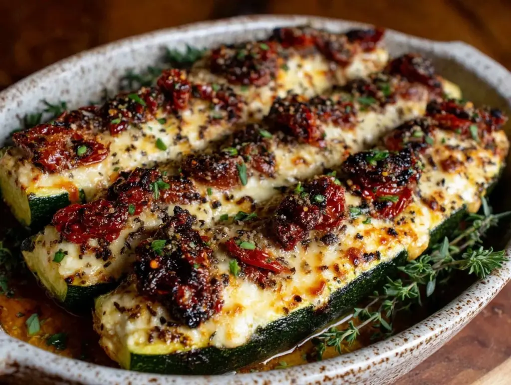 courgettes farcies au chèvre - featured image