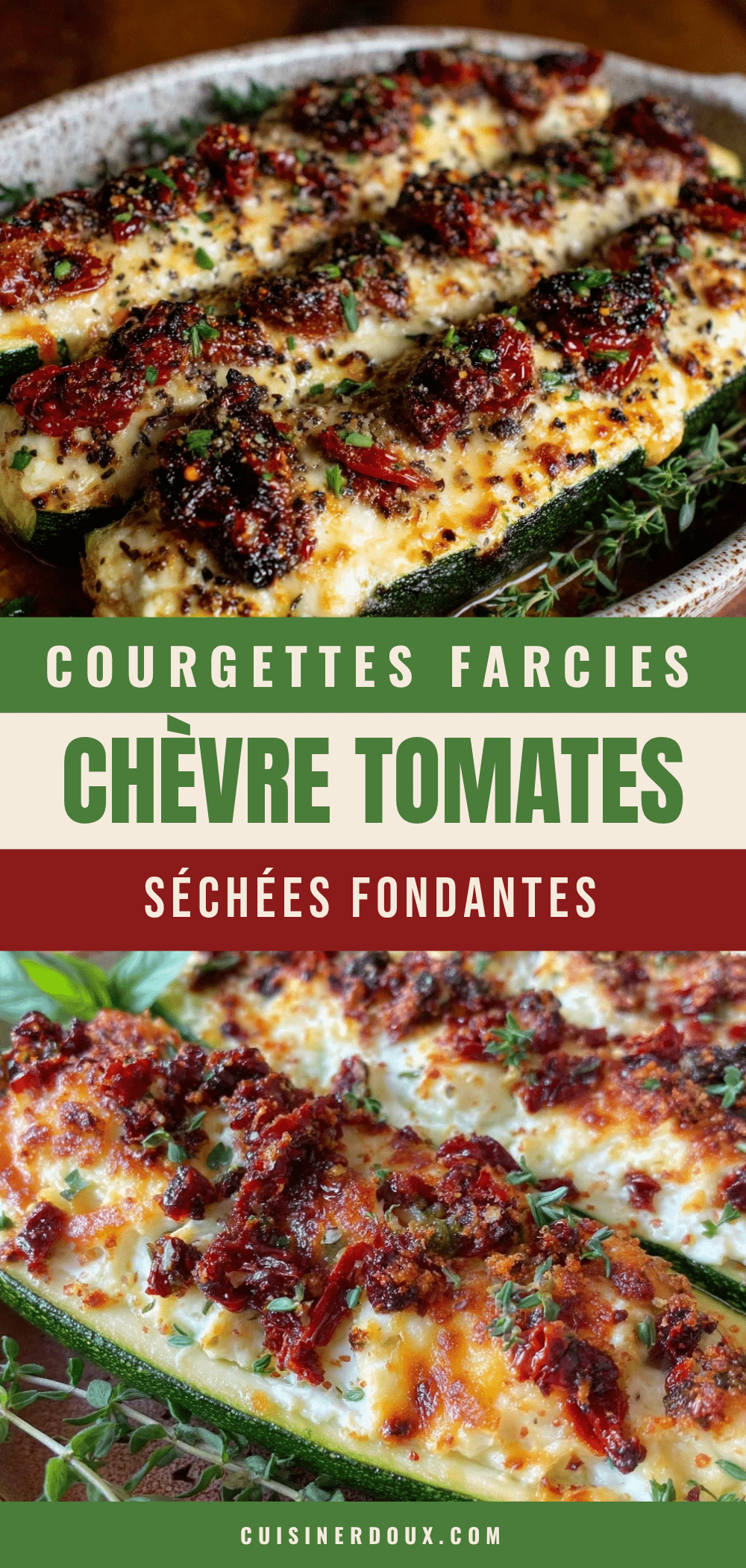 courgettes farcies au chèvre recipe