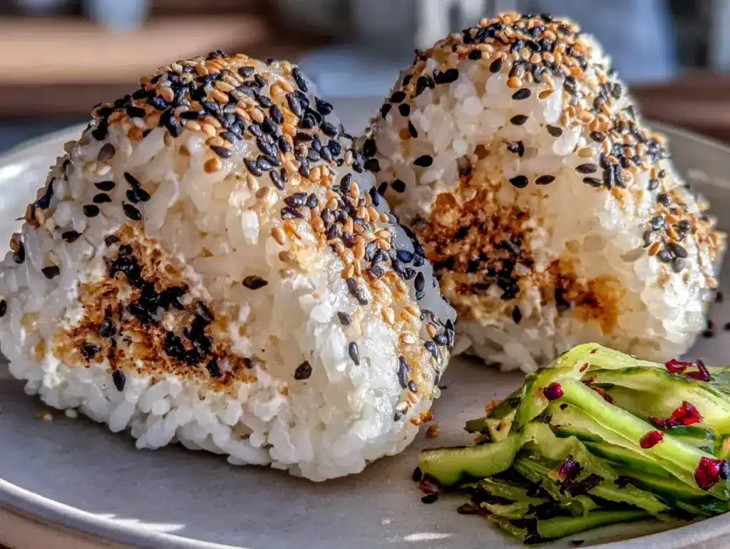 crémeux onigiri maison au thon mayo et sésame grillé - featured image