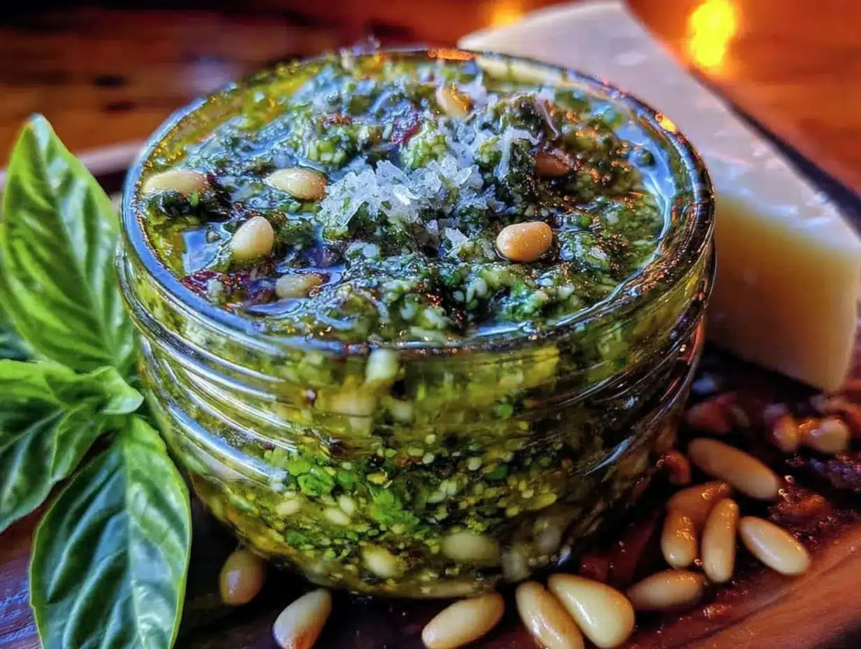 crémeux pesto basilic maison preparation steps