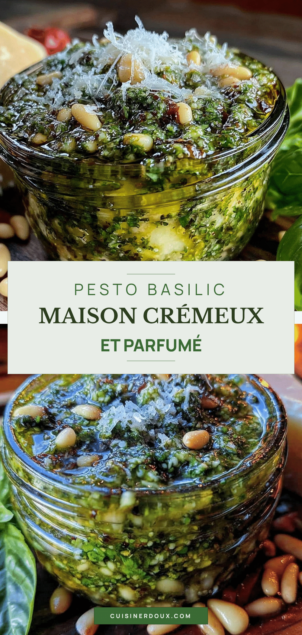 crémeux pesto basilic maison recipe