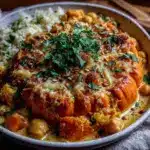 curry de potimarron et pois chiches au lait de coco - featured image