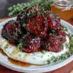 figues rôties au miel beurre salé et thym sur burrata crémeuse - featured image