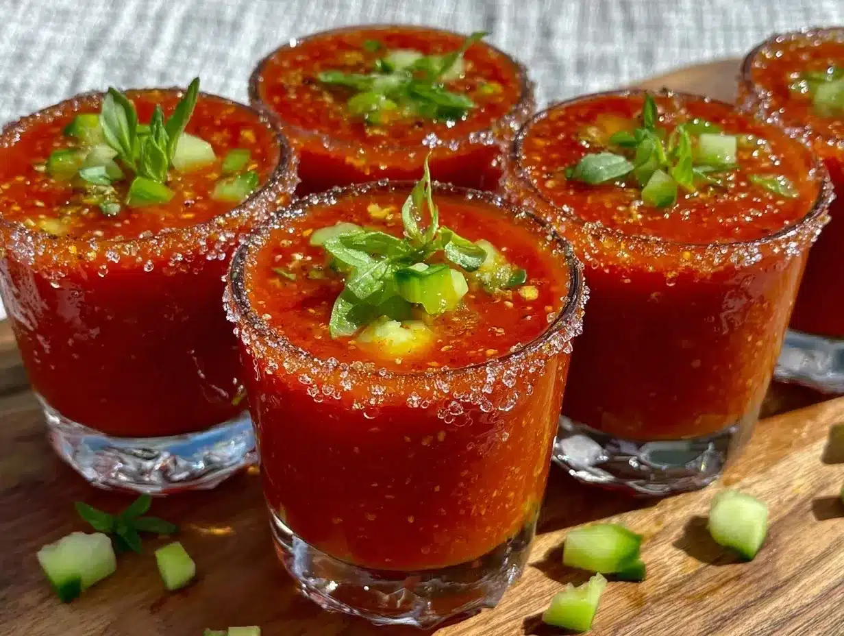gaspacho de tomates maison preparation steps
