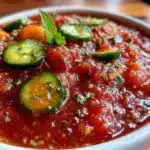 gaspacho tomates concombres menthe - featured image