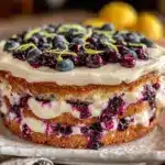 gâteau citron myrtille ultra moelleux - featured image