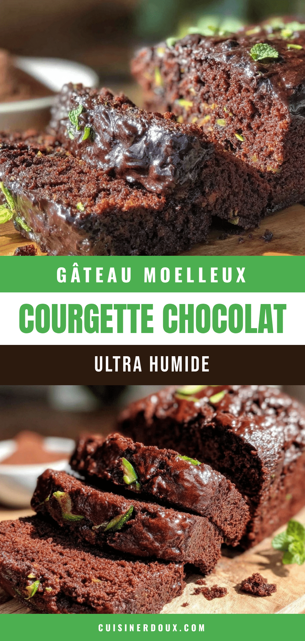 gâteau courgette chocolat noir sans beurre recipe