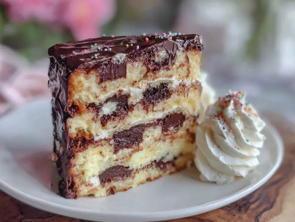 gâteau damier chocolat vanille - featured image