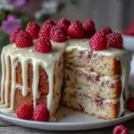 gâteau framboise champagne - featured image