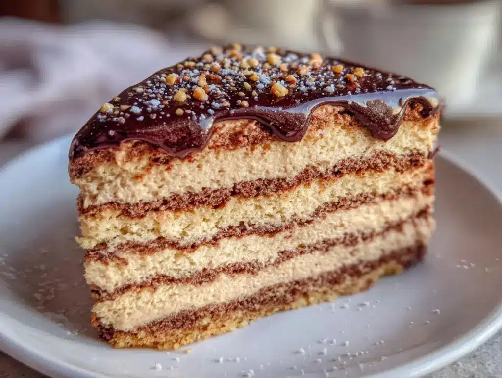 gâteau mousse marron chocolat - featured image