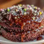 gâteau triple chocolat miroir - featured image