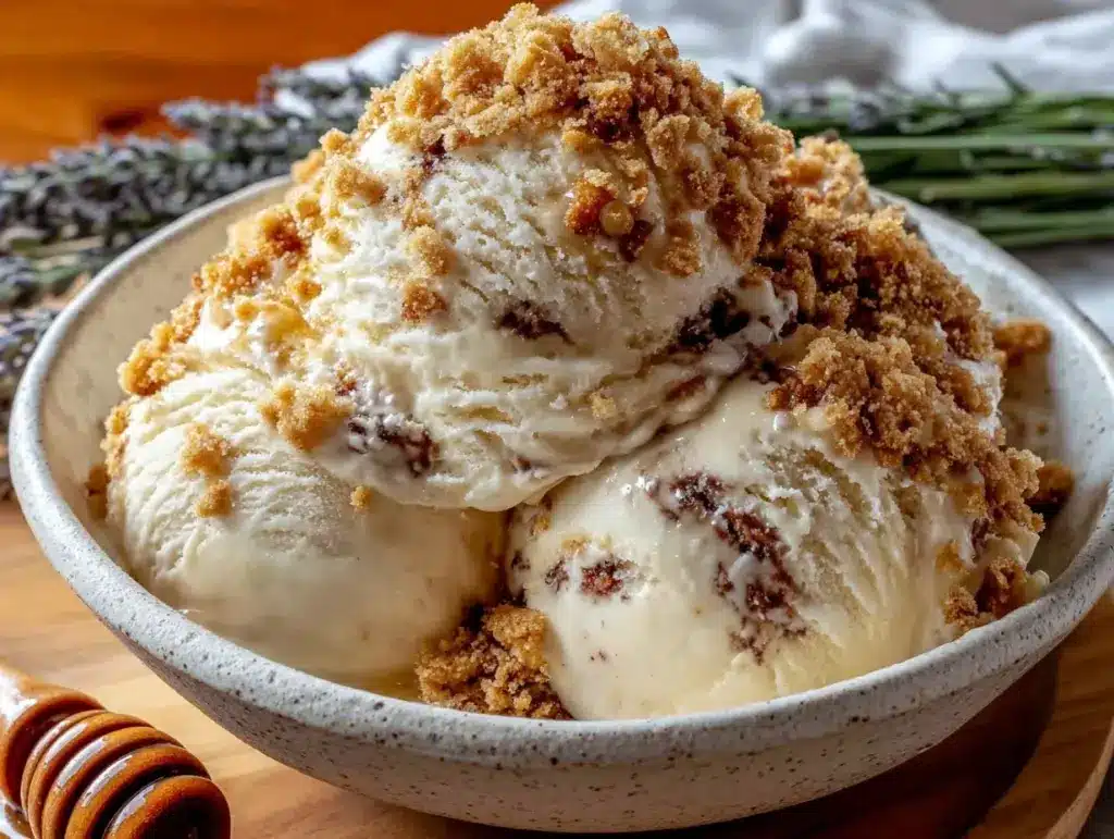 glace miel lavande sans sorbetière - featured image