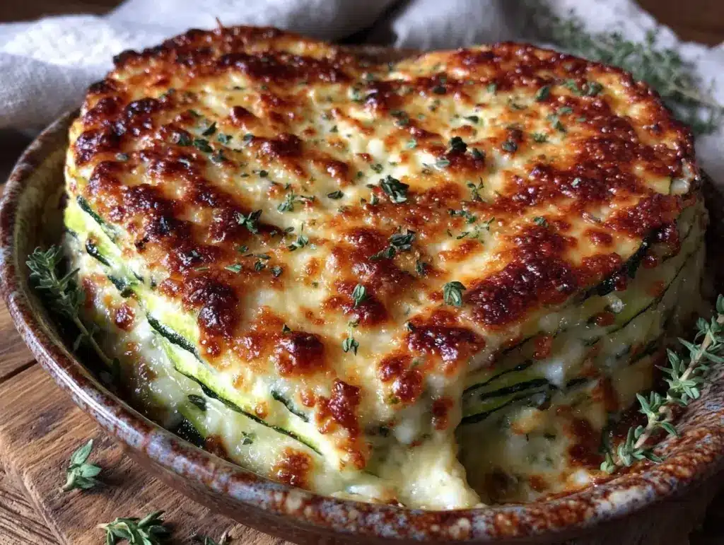 gratin de courgettes fondant à l emmental sans crème - featured image