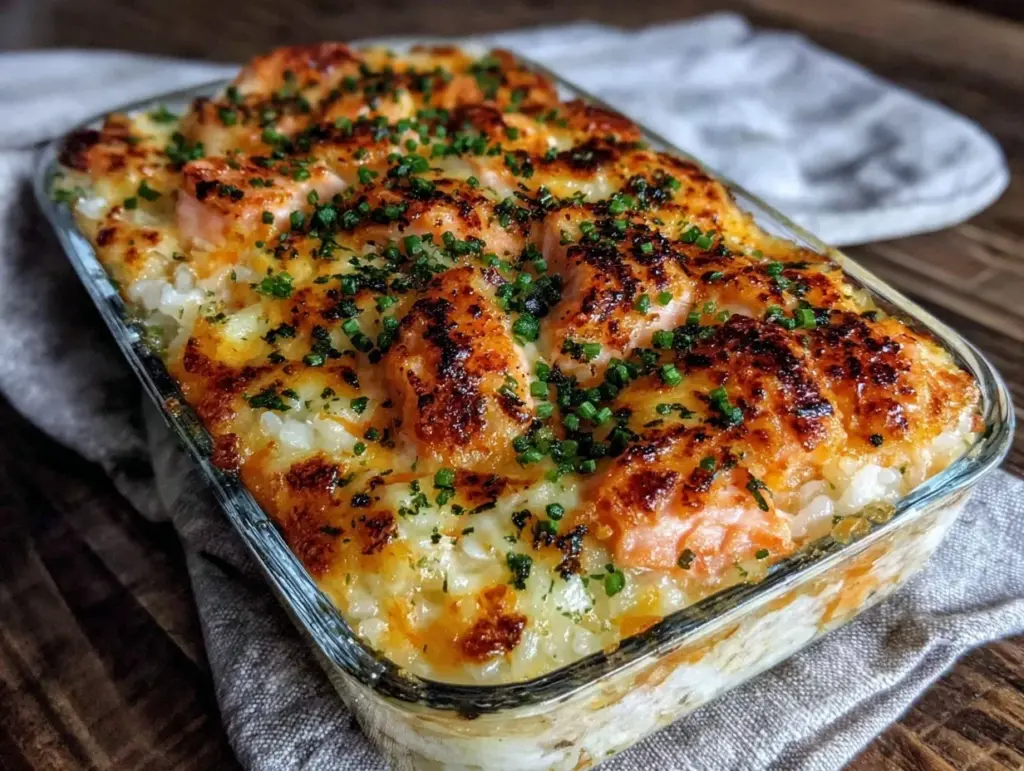 gratin de saumon sushi sans rouleau - featured image