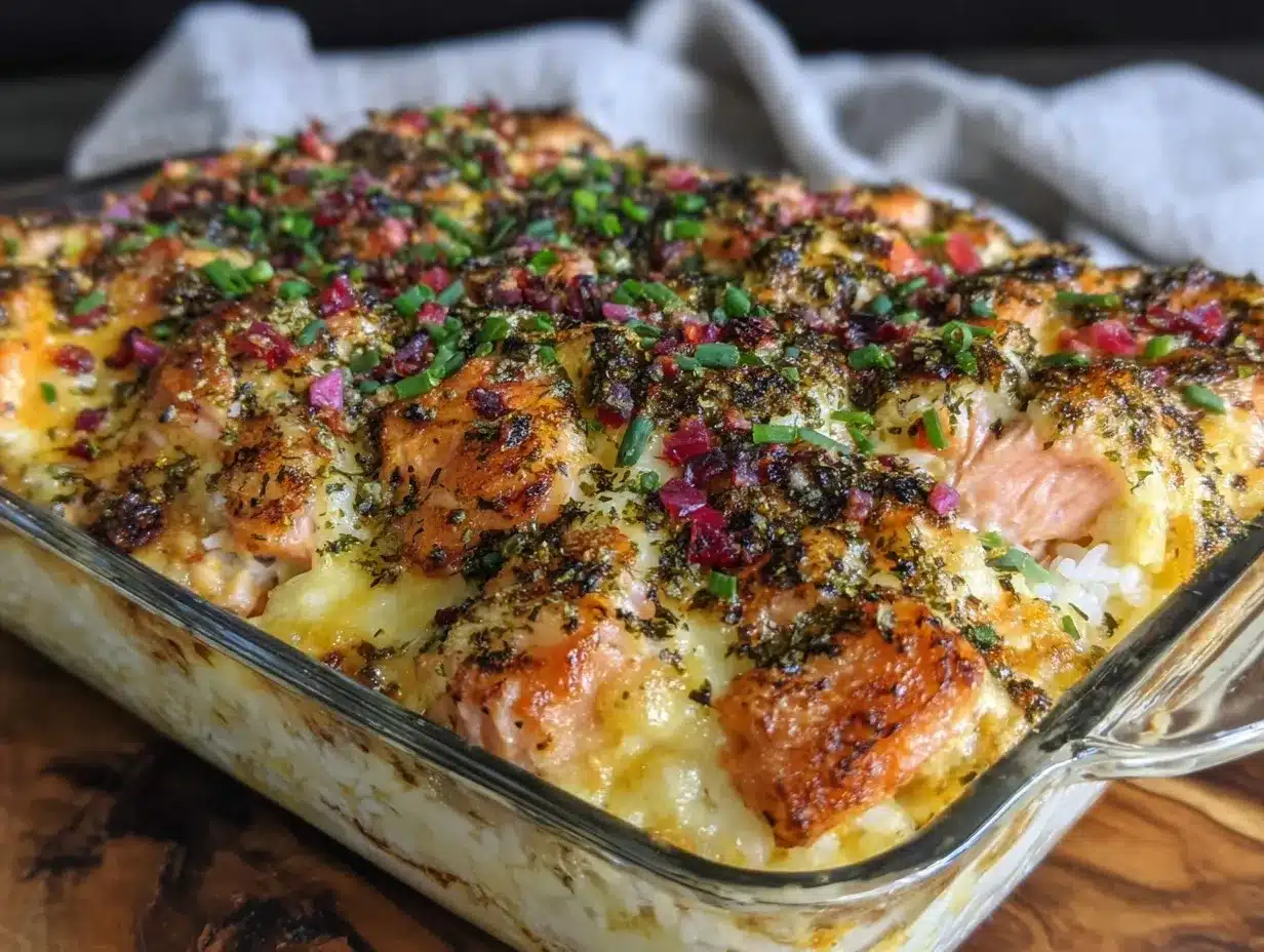 gratin de saumon sushi sans rouleau preparation steps