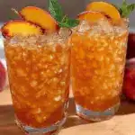 ice tea maison pêche-gingembre sans sucre - featured image