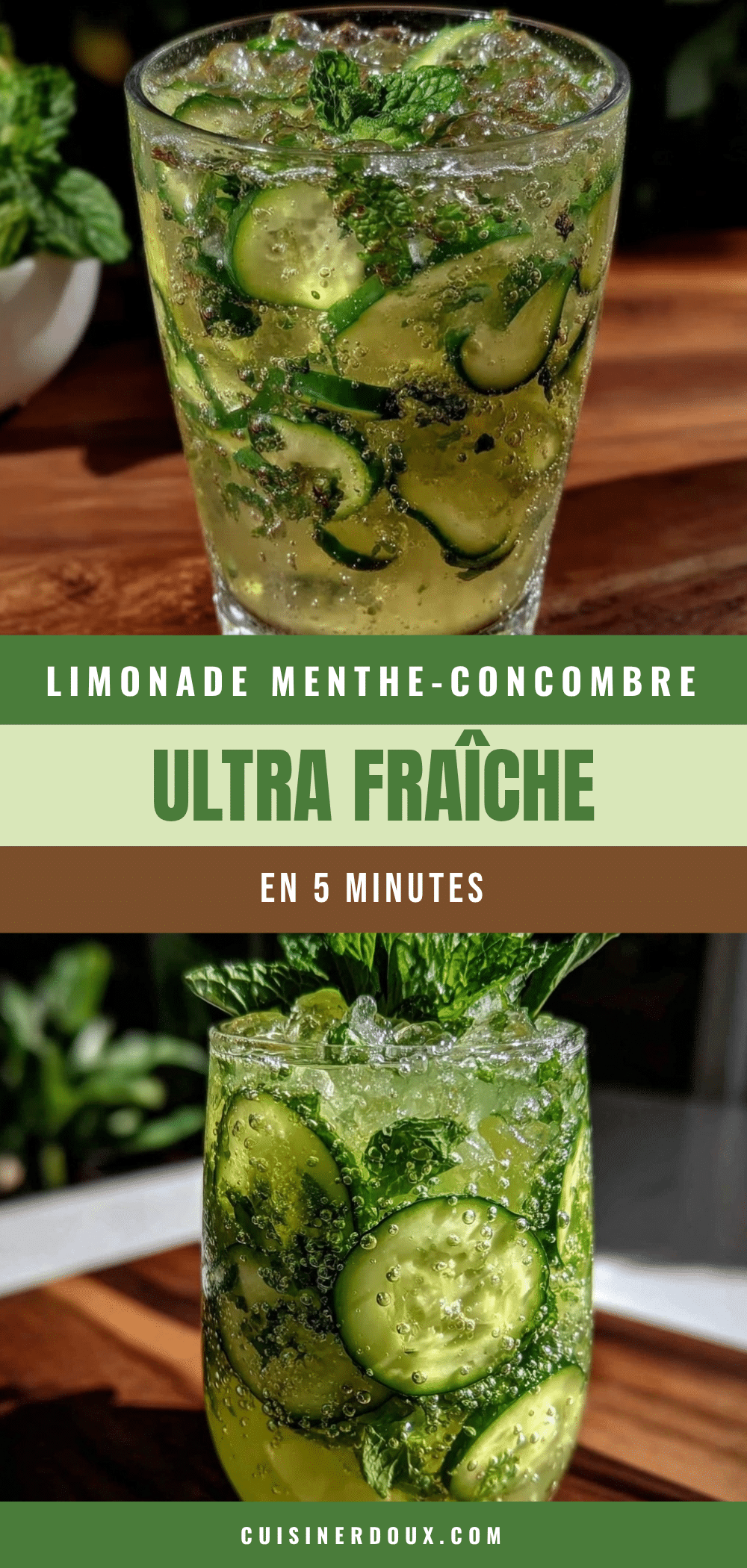 limonade menthe-concombre maison recipe