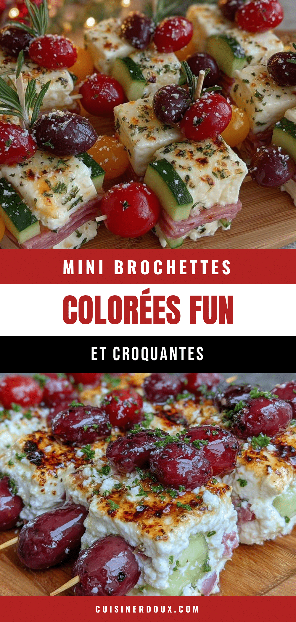 mini brochettes colorées pour apéritif enfants recipe