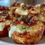 mini coupelles feuilletées au fromage et chutney - featured image