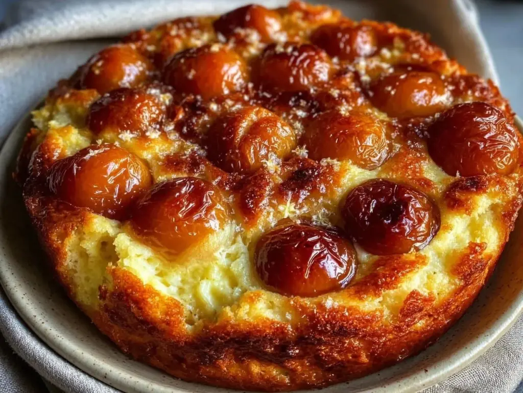 moelleux clafoutis aux mirabelles - featured image