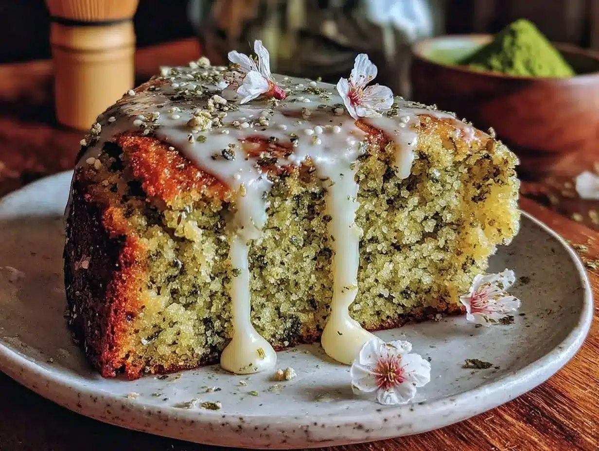 moelleux gâteau au matcha preparation steps