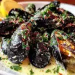 moules marinières à la crème fraîche - featured image