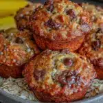 muffins banane chocolat fondants sans mixer - featured image