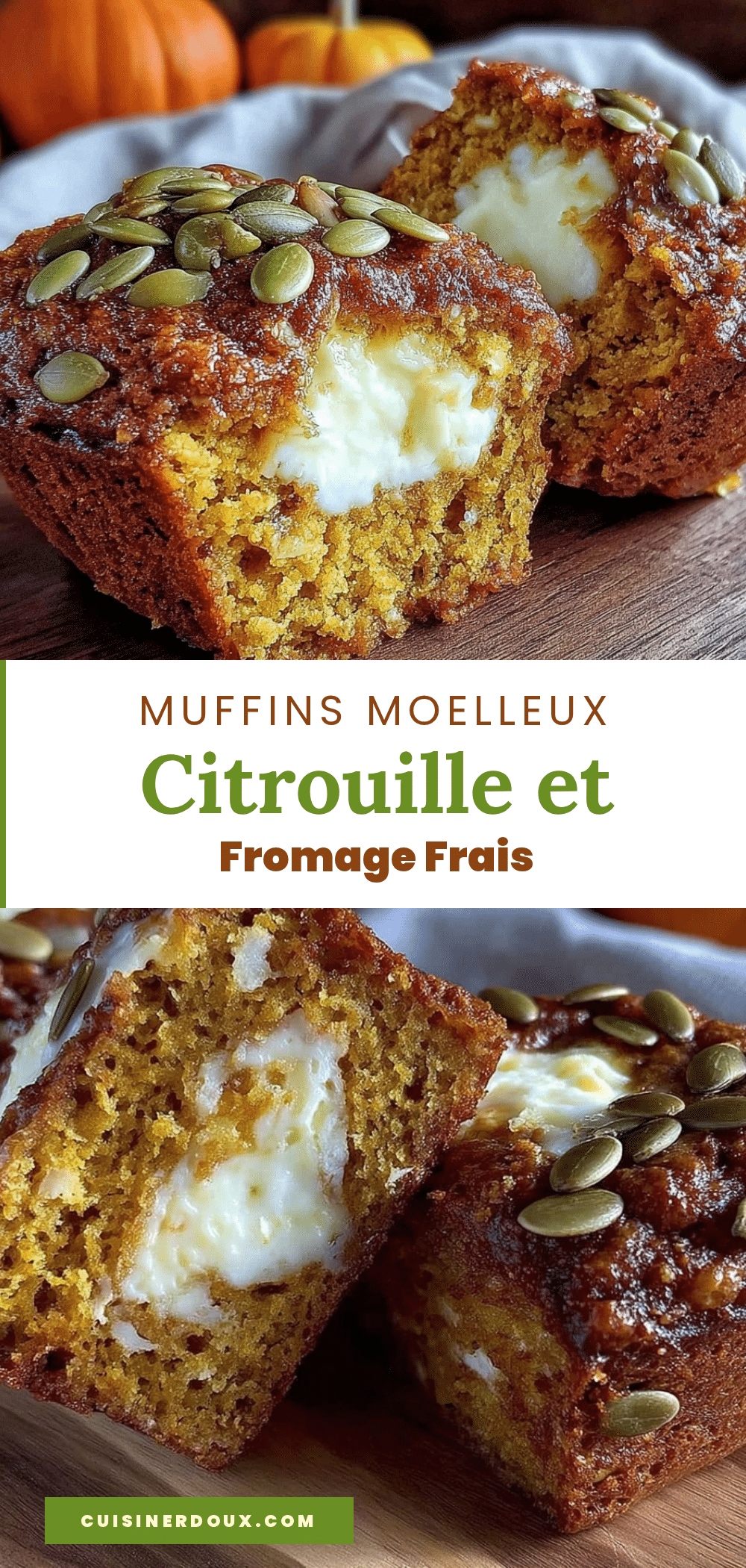 muffins citrouille fromage frais recipe