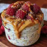 overnight oats framboise - featured image