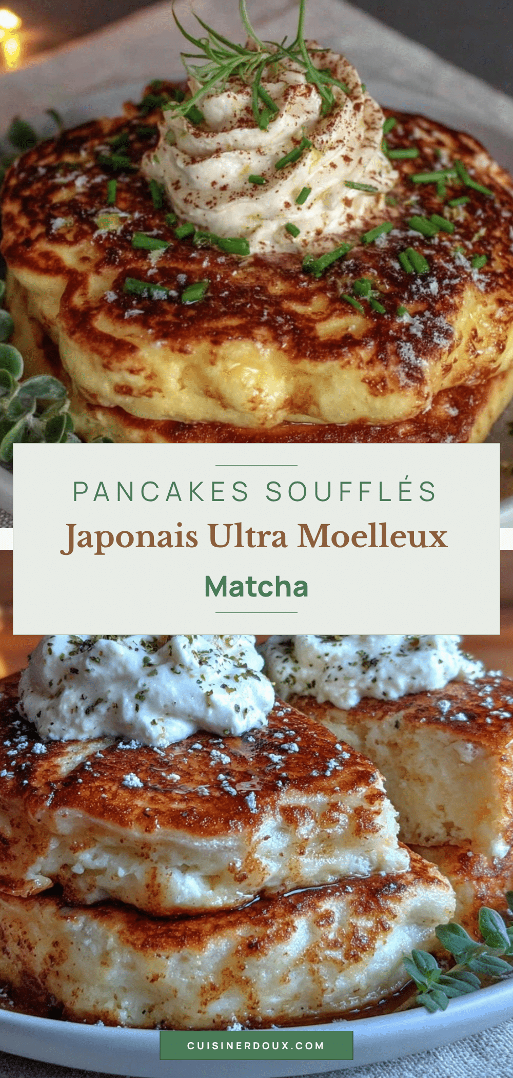 pancakes soufflés japonais au matcha recipe