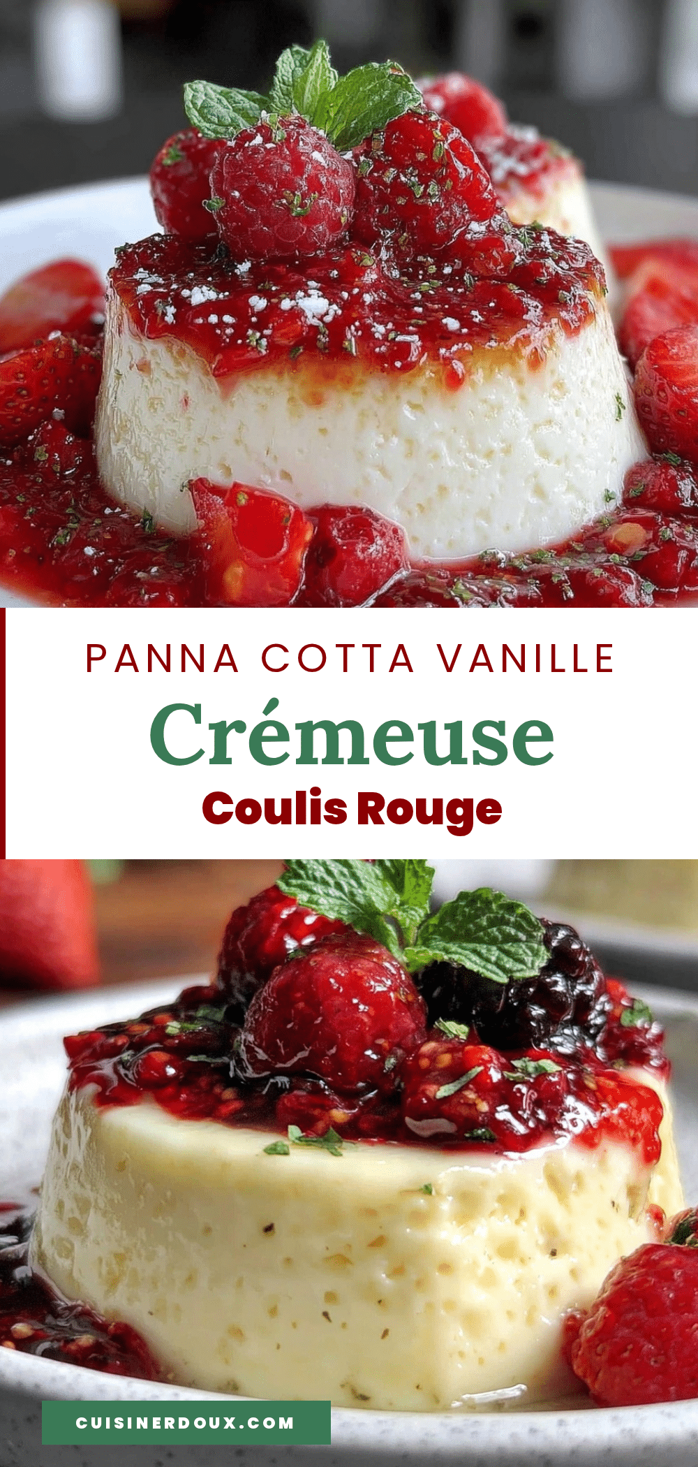 panna cotta à la vanille recipe
