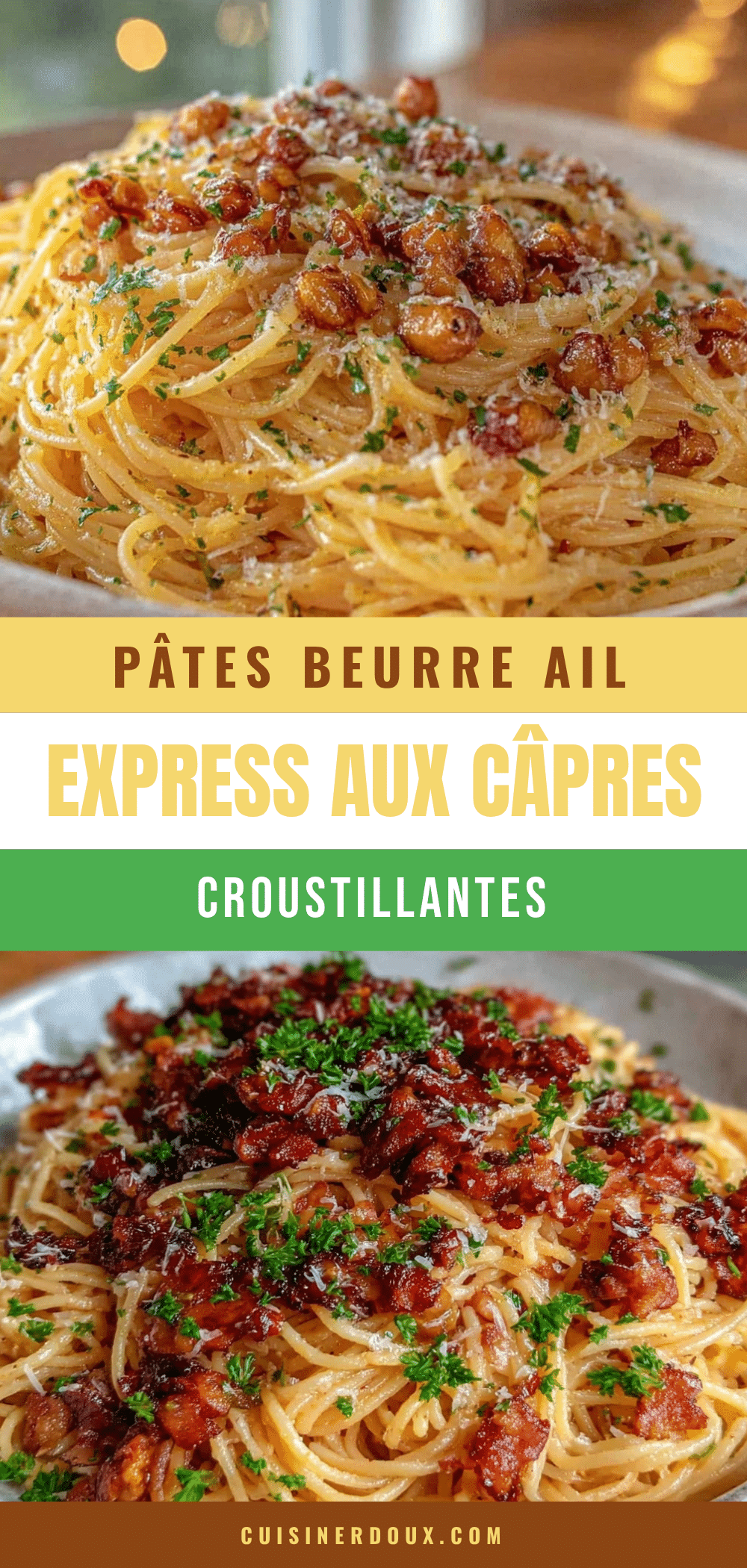 pâtes beurre ail câpres croustillantes recipe