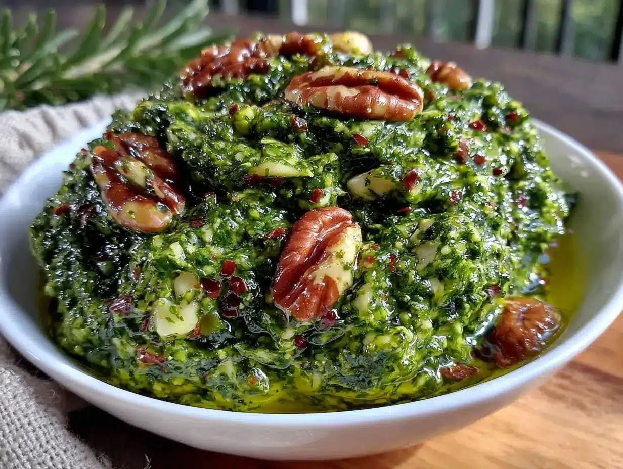 pesto basilic maison aux noix de cajou sans parmesan preparation steps