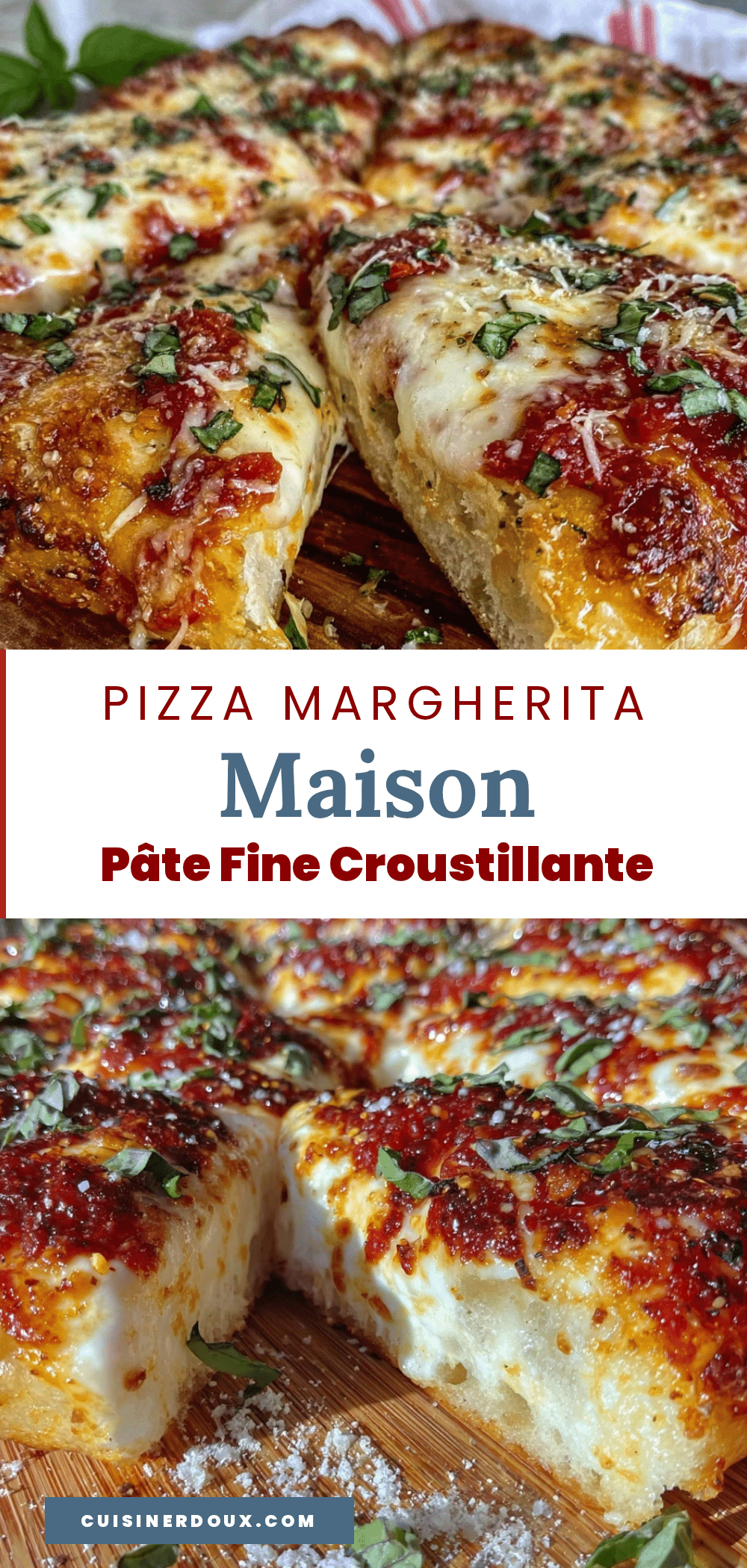 pizza Margherita maison pâte fine recipe