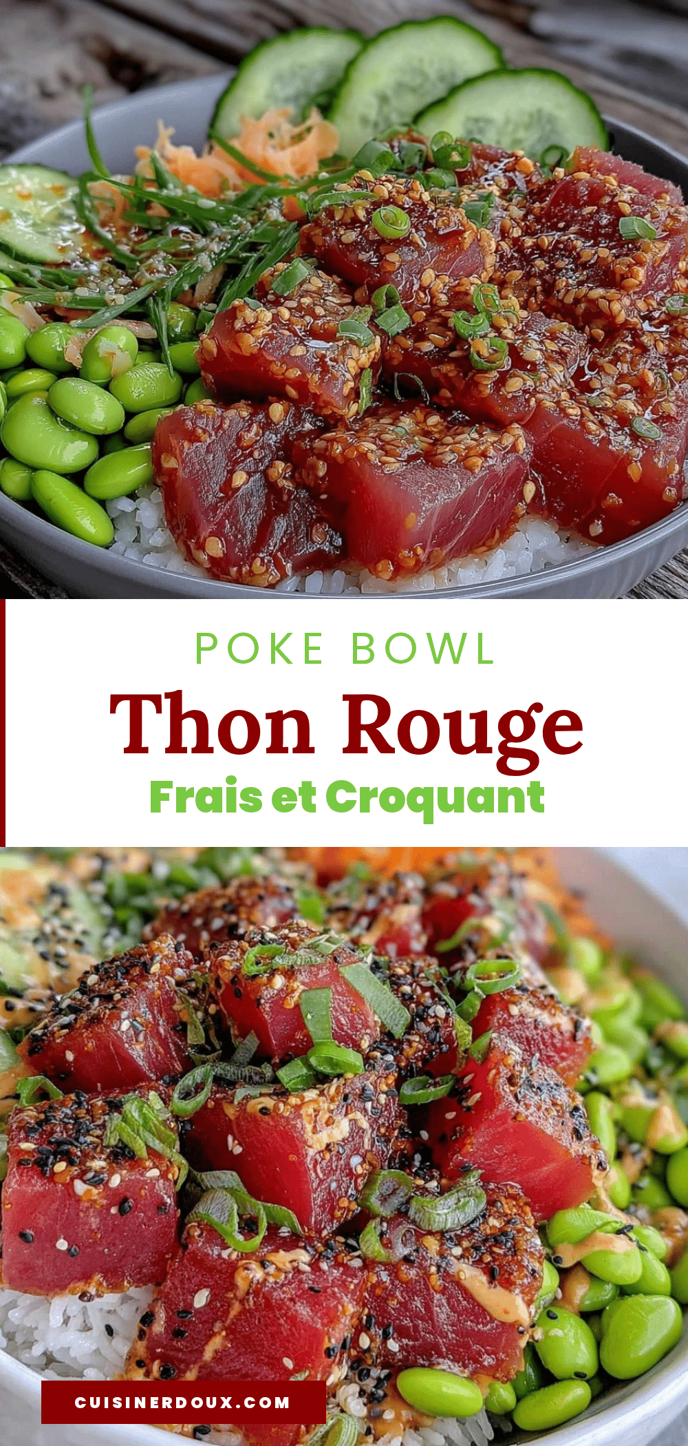 poke bowl thon rouge edamame recipe