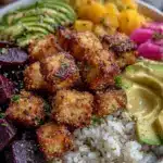 poke bowl végétarien au tofu croustillant - featured image