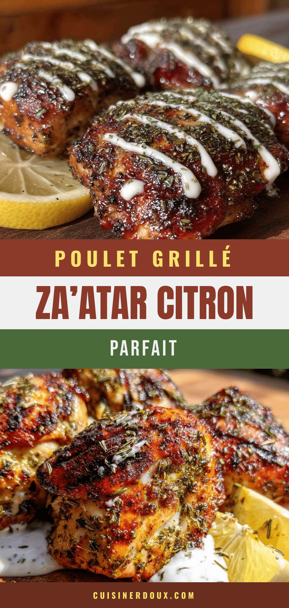 poulet grillé mariné au zaatar citron et yaourt grec recipe